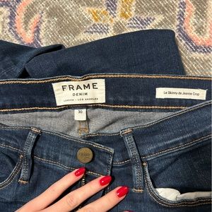 FRAME denim Le Skinny de Jeanne Crop